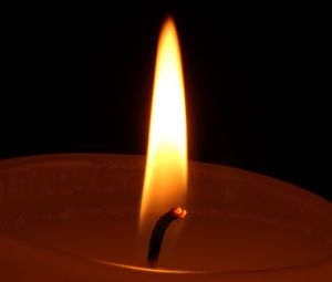 Preview wallpaper flame, candle, wick, fire, macro