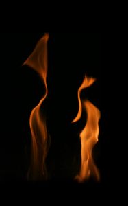 Preview wallpaper flame, fire, black, orange