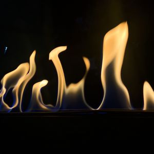 Preview wallpaper flame, fire, dark, black