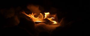 Preview wallpaper flame, fire, light, dark