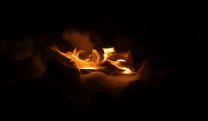 Preview wallpaper flame, fire, light, dark