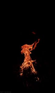 Preview wallpaper flame, sparks, fire, dark, night