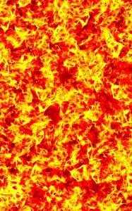 Preview wallpaper flame, spots, shapes, abstraction, red, yellow