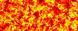 Preview wallpaper flame, spots, shapes, abstraction, red, yellow