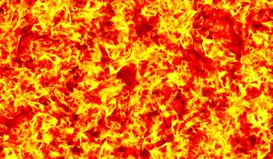 Preview wallpaper flame, spots, shapes, abstraction, red, yellow