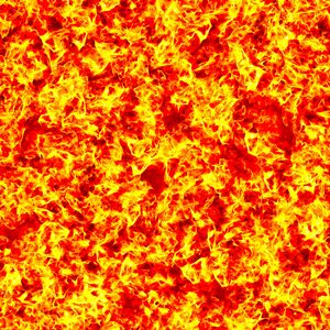 Preview wallpaper flame, spots, shapes, abstraction, red, yellow