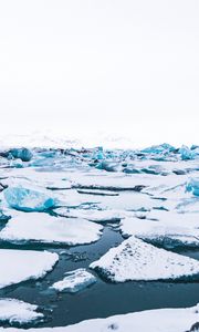 Preview wallpaper floe, ice, snow, white, iceland