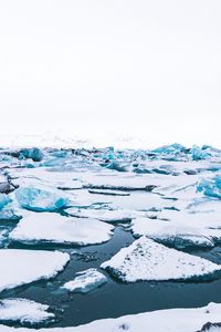 Preview wallpaper floe, ice, snow, white, iceland