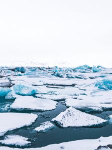 Preview wallpaper floe, ice, snow, white, iceland