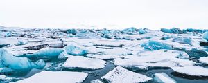 Preview wallpaper floe, ice, snow, white, iceland