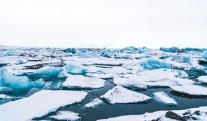 Preview wallpaper floe, ice, snow, white, iceland