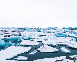 Preview wallpaper floe, ice, snow, white, iceland