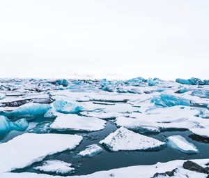 Preview wallpaper floe, ice, snow, white, iceland