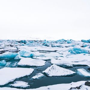 Preview wallpaper floe, ice, snow, white, iceland