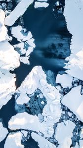 Preview wallpaper floe, ice, water, snow