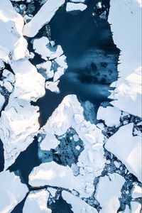 Preview wallpaper floe, ice, water, snow