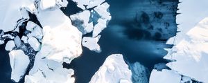 Preview wallpaper floe, ice, water, snow