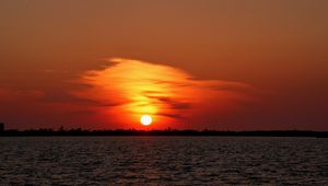 Preview wallpaper florida, beach, horizon, sunset