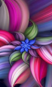 Preview wallpaper flower, abstract, line, spiral, volume