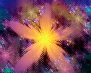 Preview wallpaper flower, abstract, patterns, light