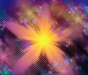 Preview wallpaper flower, abstract, patterns, light