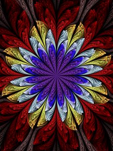 Preview wallpaper flower, background, abstraction, petals, pattern