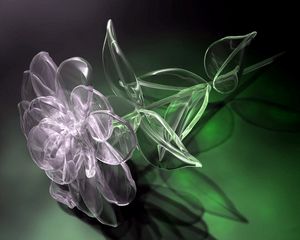 Preview wallpaper flower, glass, figurine