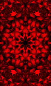 Preview wallpaper flower, pattern, shapes, abstraction, red