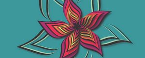 Preview wallpaper flower, patterns, vector, colorful