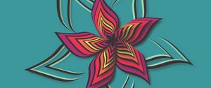 Preview wallpaper flower, patterns, vector, colorful