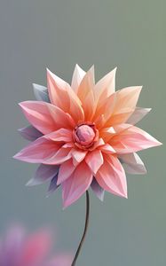 Preview wallpaper flower, petals, gradient, art, blur