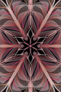 Preview wallpaper flower, rays, shapes, transparent, abstraction