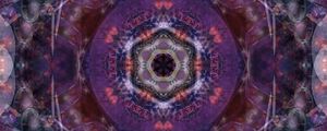 Preview wallpaper flower, shape, kaleidoscope, transparent