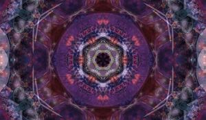 Preview wallpaper flower, shape, kaleidoscope, transparent