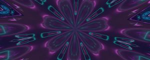 Preview wallpaper flower, shapes, abstraction, purple