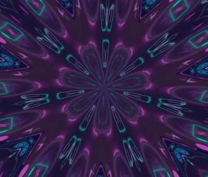 Preview wallpaper flower, shapes, abstraction, purple