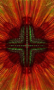 Preview wallpaper flower, stripes, lines, pattern