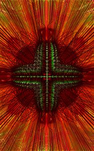 Preview wallpaper flower, stripes, lines, pattern