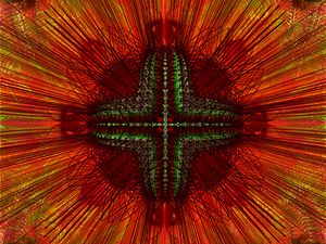 Preview wallpaper flower, stripes, lines, pattern