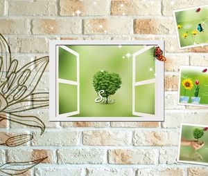 Preview wallpaper flower, wall, greeting cards, ladybug