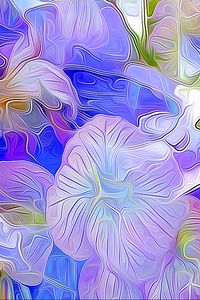 Preview wallpaper flowers, abstract, colorful, art