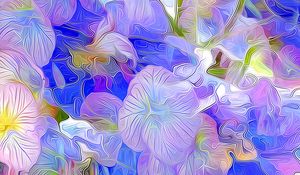 Preview wallpaper flowers, abstract, colorful, art