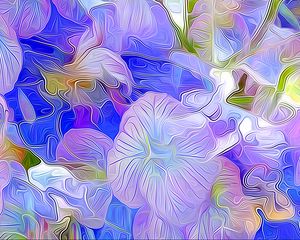 Preview wallpaper flowers, abstract, colorful, art