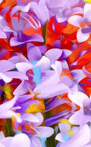 Preview wallpaper flowers, art, abstraction, rendering