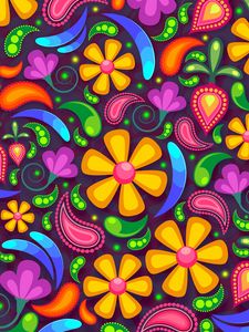 Preview wallpaper flowers, art, colorful