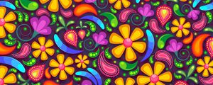 Preview wallpaper flowers, art, colorful