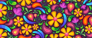 Preview wallpaper flowers, art, colorful