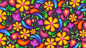 Preview wallpaper flowers, art, colorful