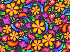 Preview wallpaper flowers, art, colorful