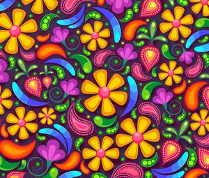 Preview wallpaper flowers, art, colorful